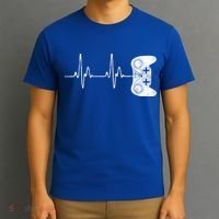 Gamer Heartbeat Great Gift Video Game Lover Funny Gift Funny Gift T-Shirt thumb 3
