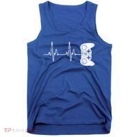 Gamer Heartbeat Great Gift Video Game Lover Funny Gift Funny Gift Tank Top thumb 0