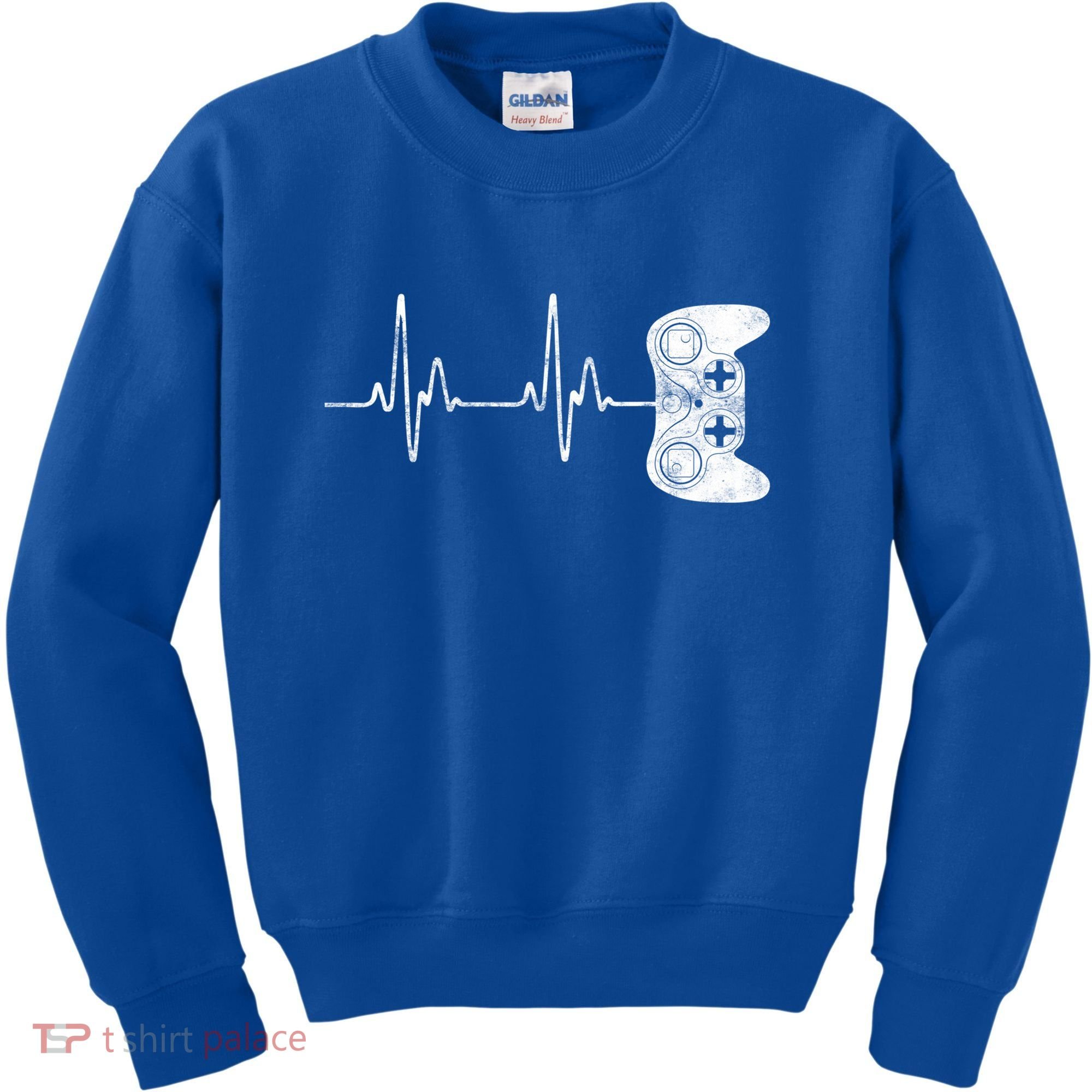 Gamer Heartbeat Great Gift Video Game Lover Funny Gift Funny Gift Kids Sweatshirt