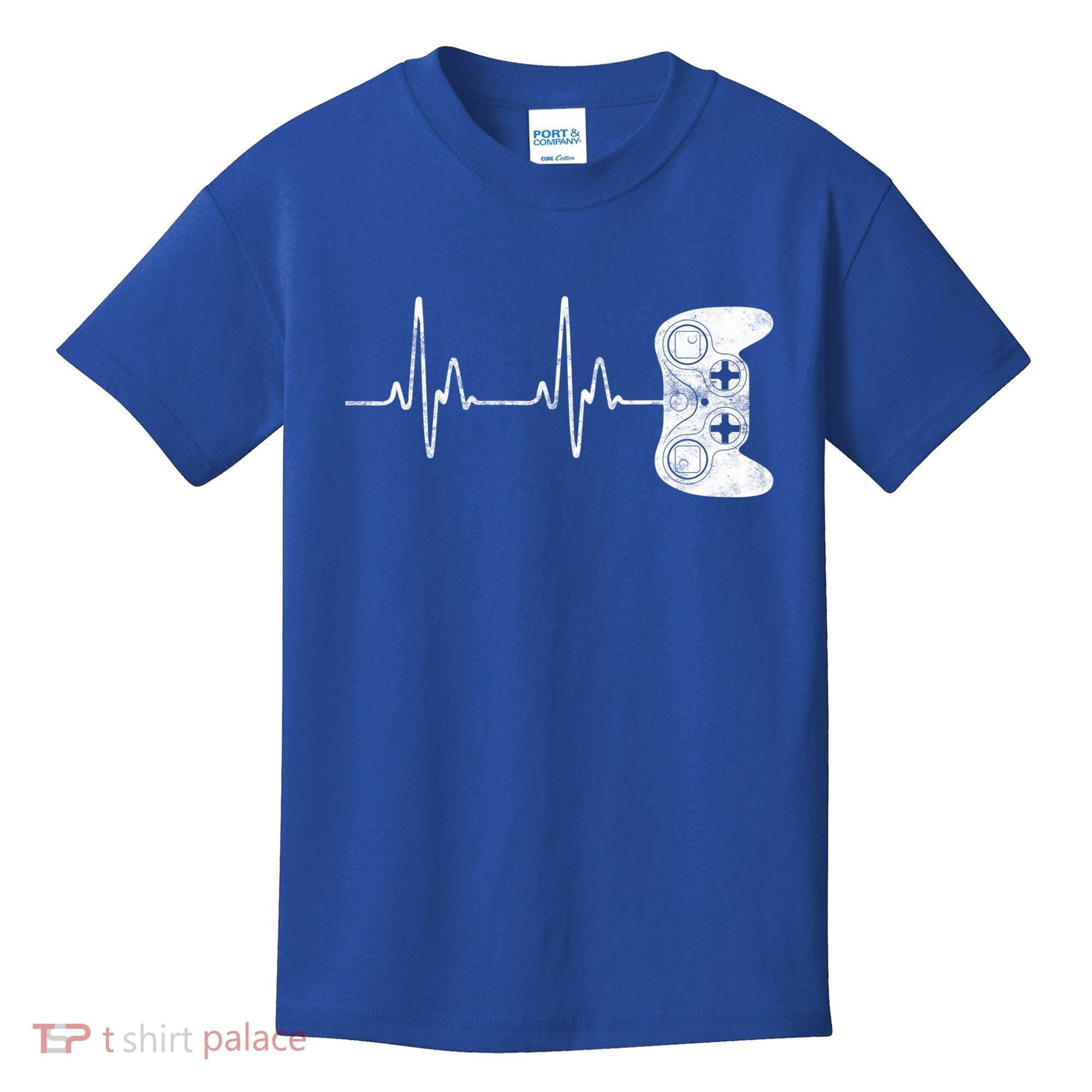 Gamer Heartbeat Great Gift Video Game Lover Funny Gift Funny Gift Kids T-Shirt