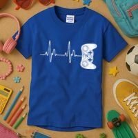 Gamer Heartbeat Great Gift Video Game Lover Funny Gift Funny Gift Kids T-Shirt thumb 3