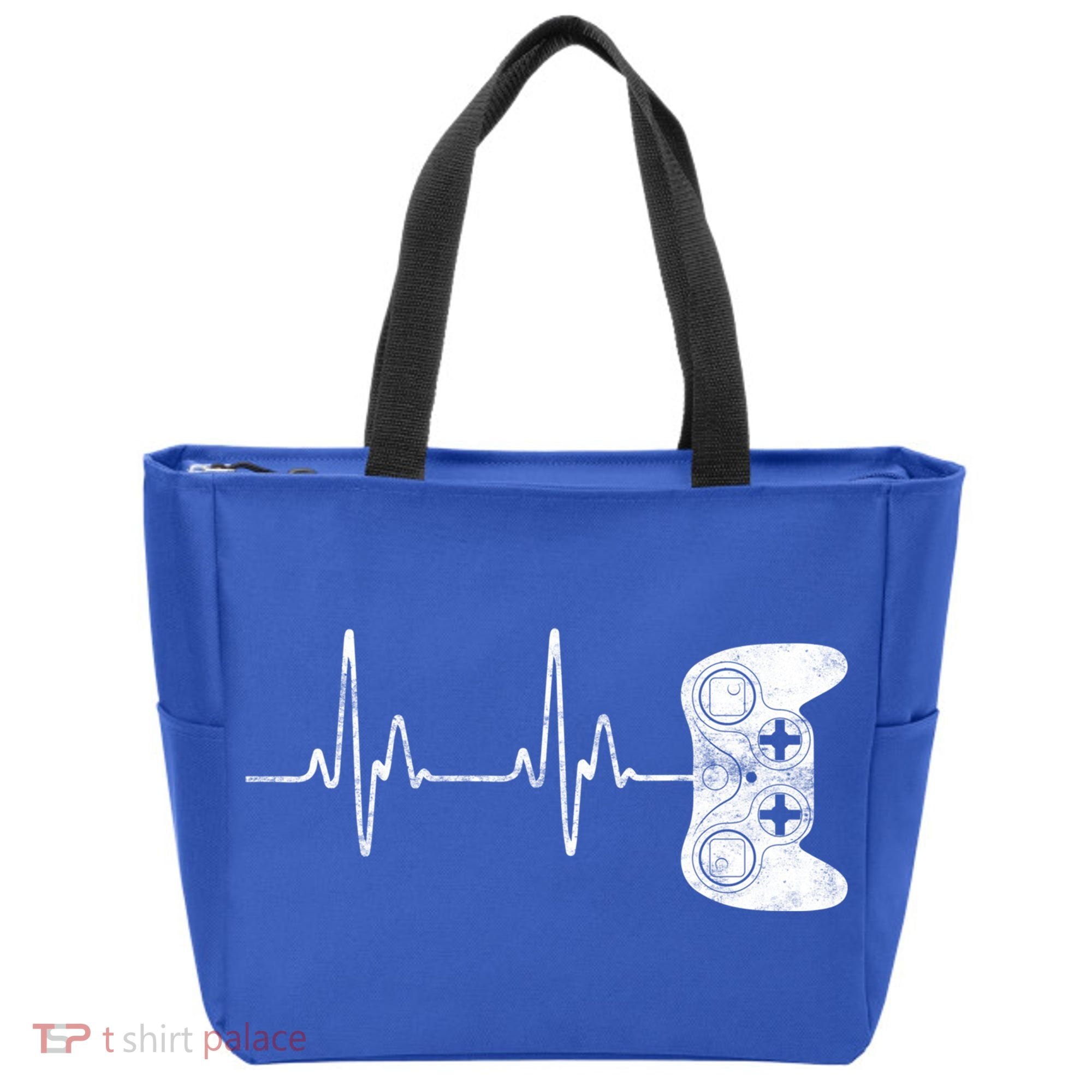 Gamer Heartbeat Great Gift Video Game Lover Funny Gift Funny Gift Tote Bag