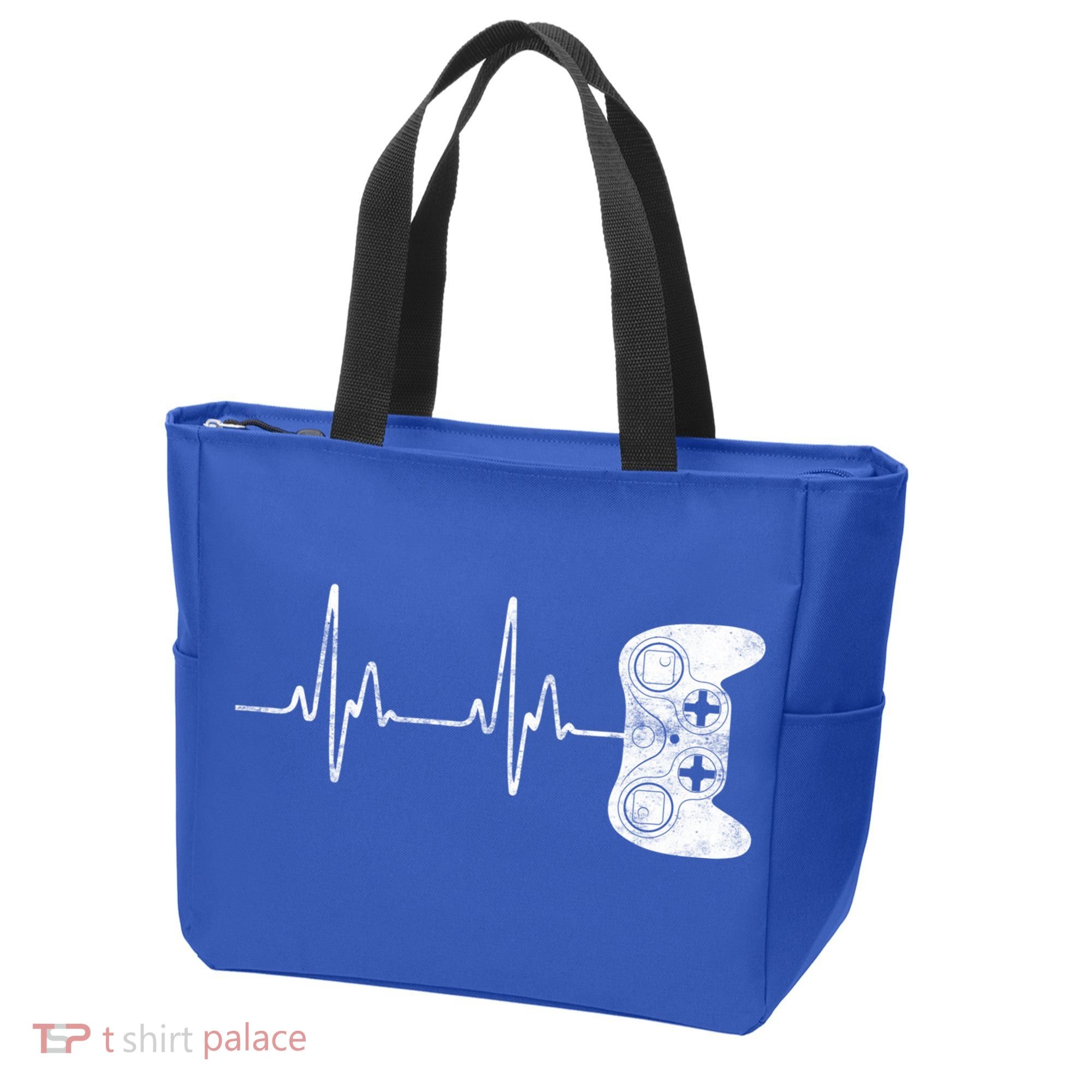 Gamer Heartbeat Great Gift Video Game Lover Funny Gift Funny Gift Tote Bag