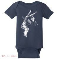 Goat Head Baby Bodysuit thumb 0