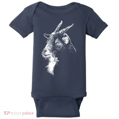 Goat Head Baby Bodysuit