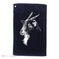 Goat Head Golf Towel thumb 0