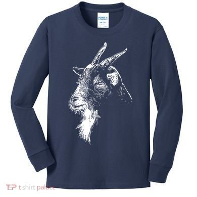 Goat Head Kids Long Sleeve Shirt