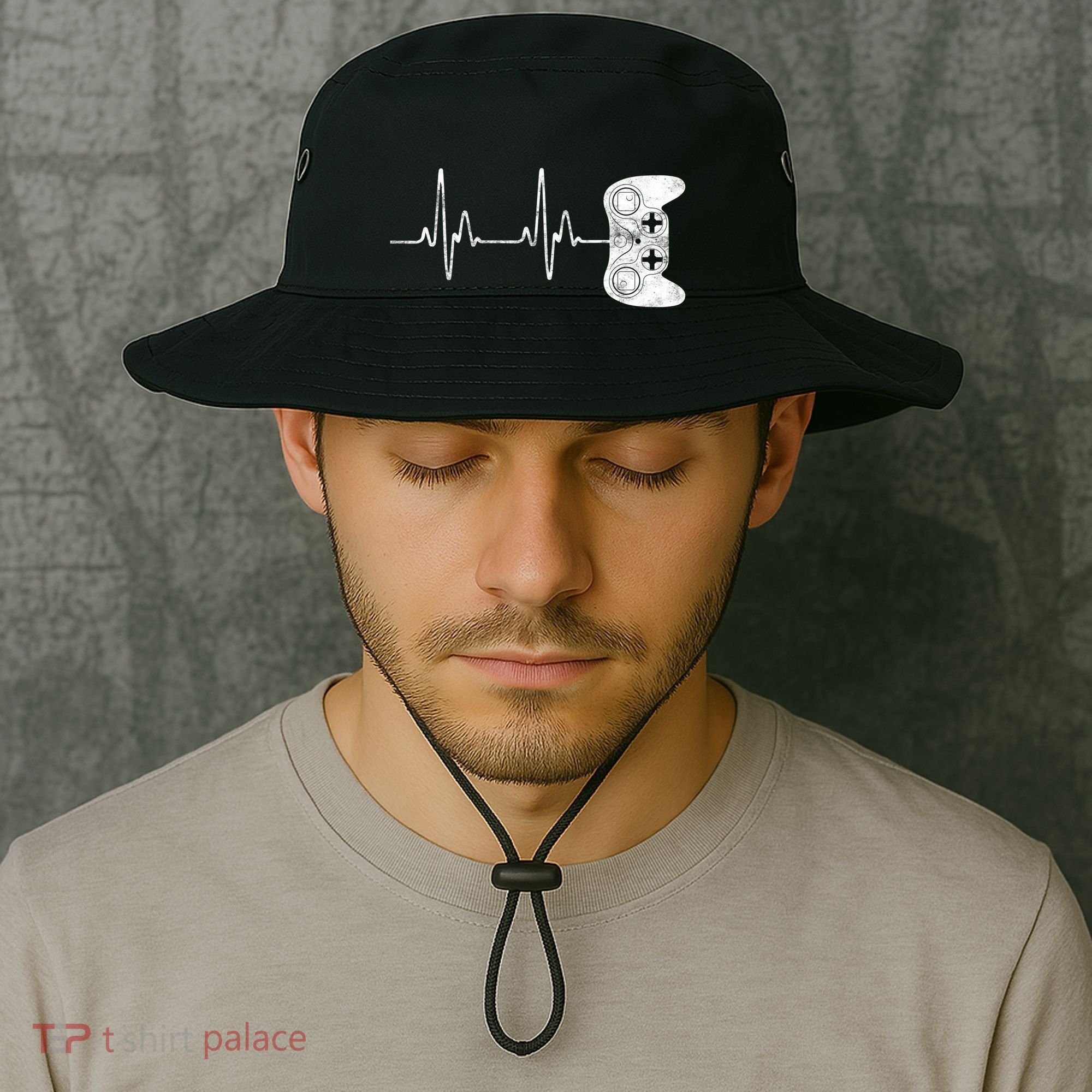 Gamer Heartbeat Gift Video Game Lover Gifgift Bucket Hat
