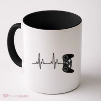 Gamer Heartbeat Gift Video Game Lover Gifgift Coffee Mug thumb 0