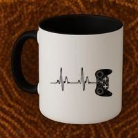 Gamer Heartbeat Gift Video Game Lover Gifgift Coffee Mug thumb 2