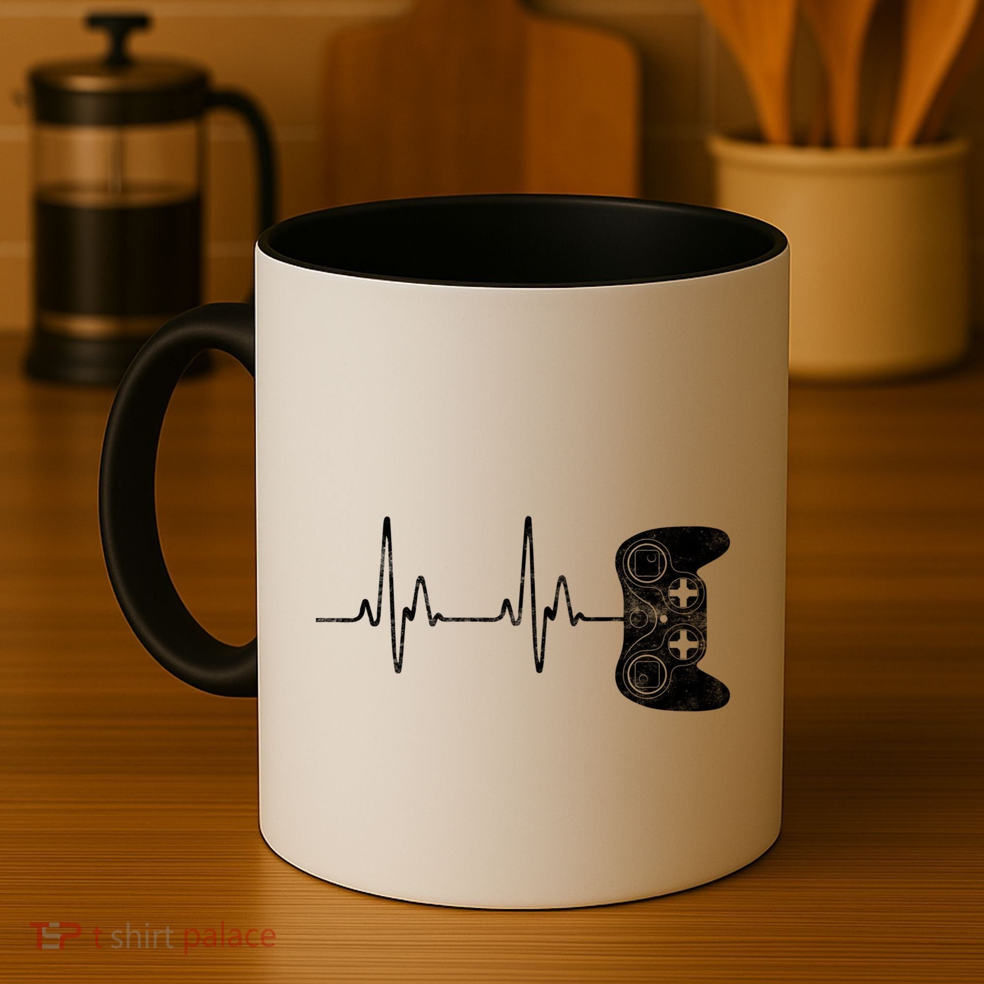 Gamer Heartbeat Gift Video Game Lover Gifgift Coffee Mug