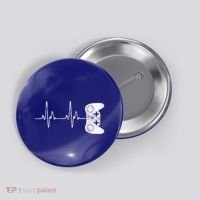 Gamer Heartbeat Gift Video Game Lover Gifgift Button thumb 0