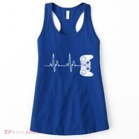 Gamer Heartbeat Gift Video Game Lover Gifgift Women's Tank Top thumb 0