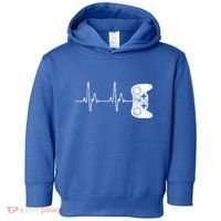 Gamer Heartbeat Gift Video Game Lover Gifgift Toddler Hoodie thumb 0