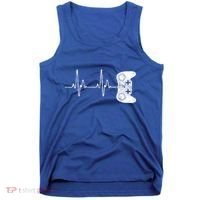 Gamer Heartbeat Gift Video Game Lover Gifgift Tank Top thumb 0