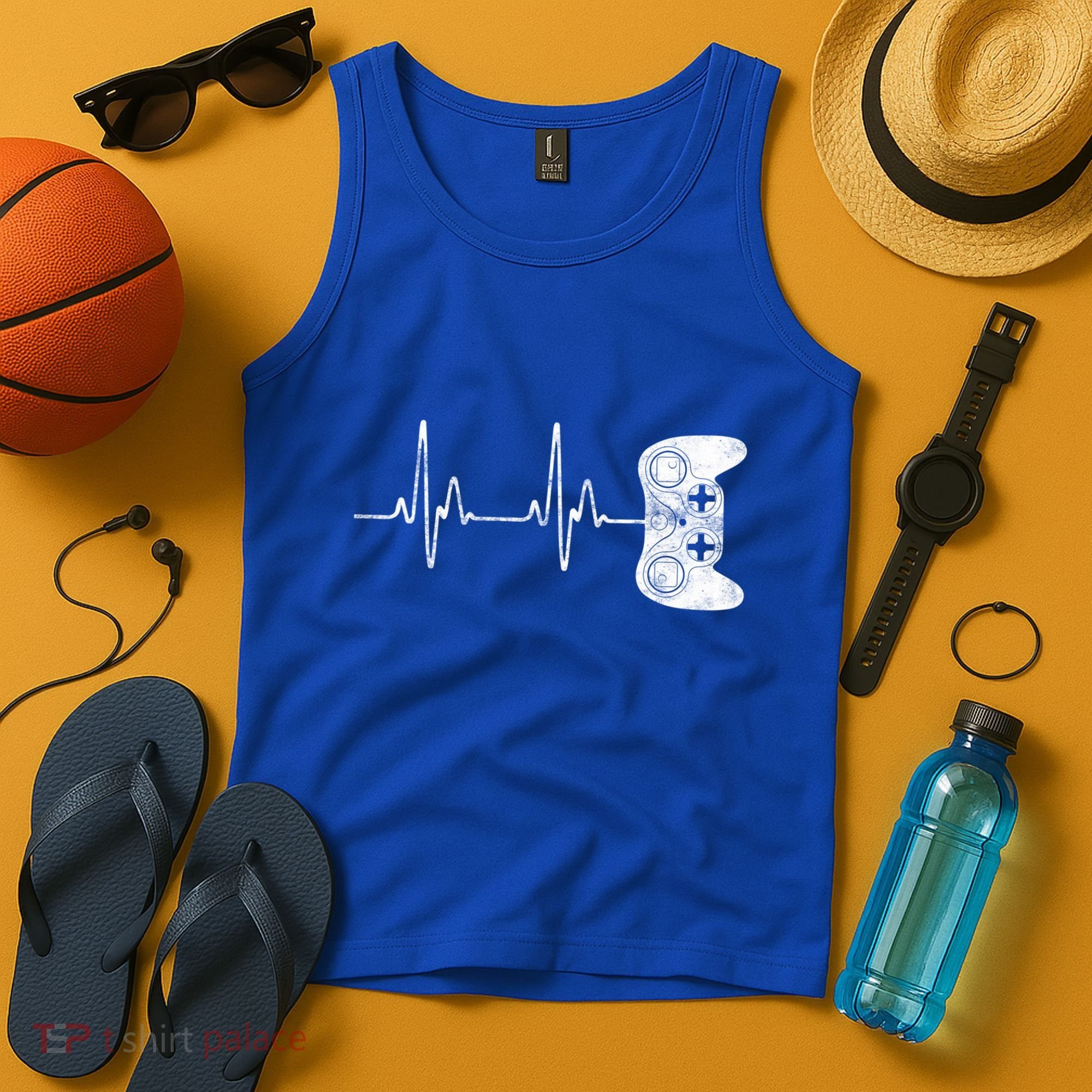 Gamer Heartbeat Gift Video Game Lover Gifgift Tank Top