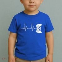 Gamer Heartbeat Gift Video Game Lover Gifgift Toddler T-Shirt thumb 2
