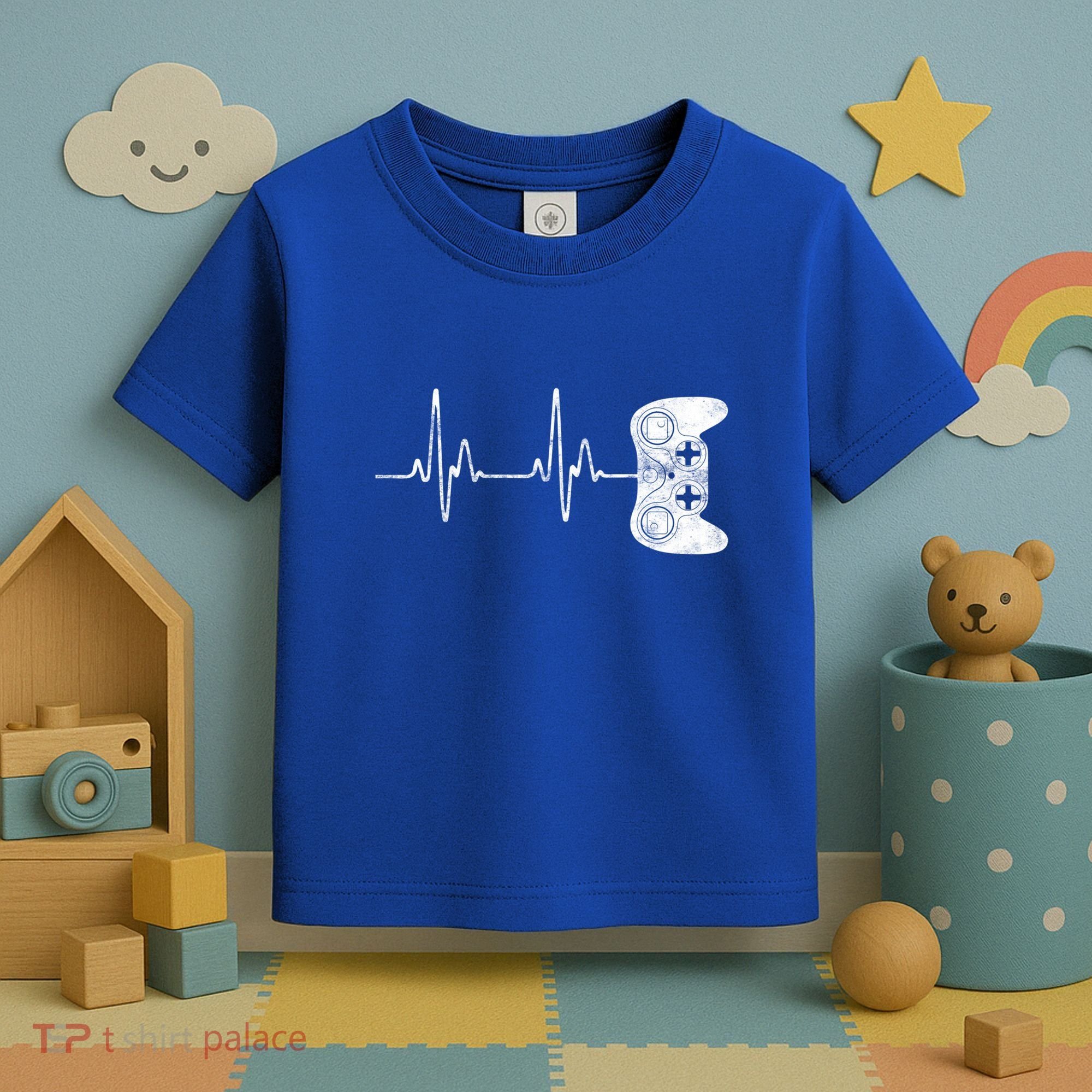 Gamer Heartbeat Gift Video Game Lover Gifgift Toddler T-Shirt