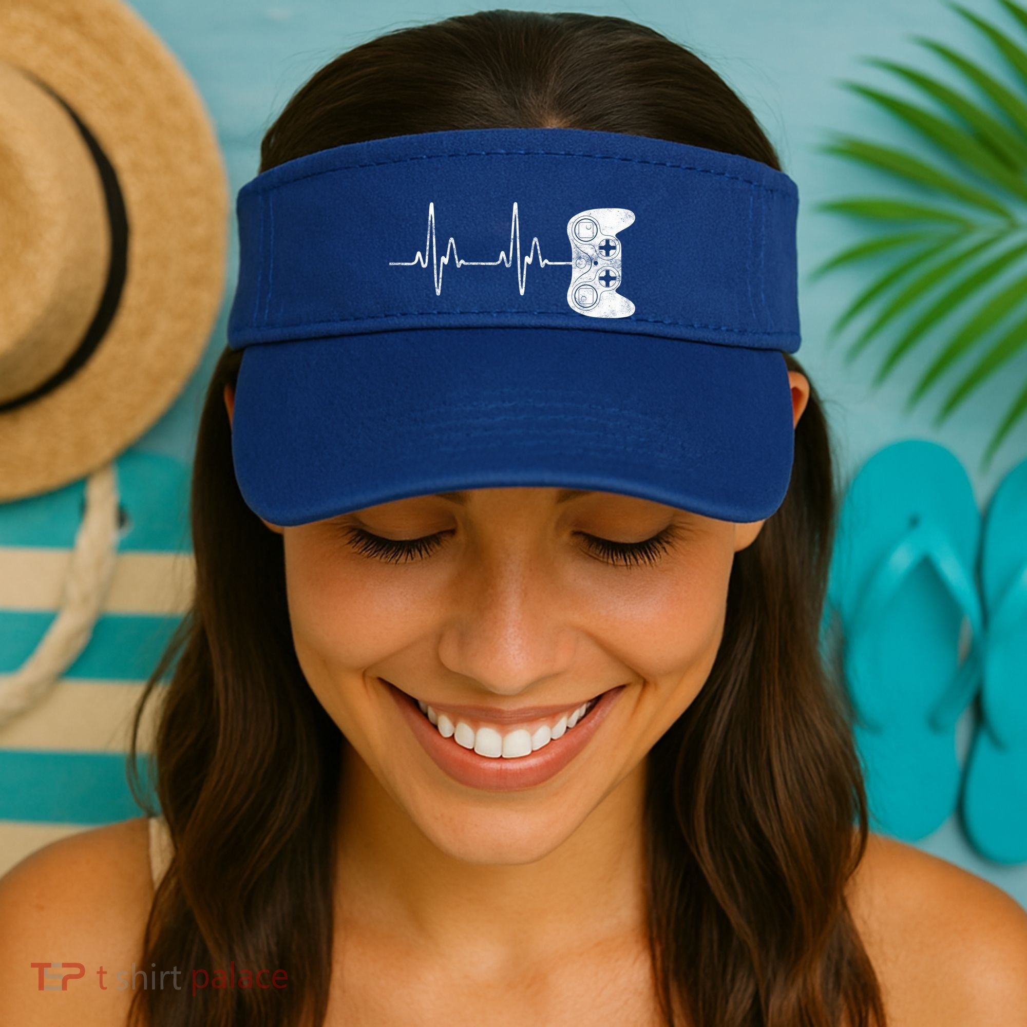 Gamer Heartbeat Gift Video Game Lover Gifgift Visor