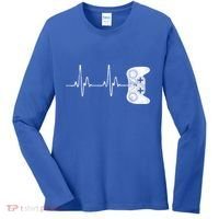 Gamer Heartbeat Gift Video Game Lover Gifgift Women's Long Sleeve Shirt thumb 0