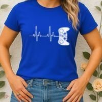 Gamer Heartbeat Gift Video Game Lover Gifgift Women's T-Shirt thumb 2
