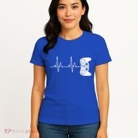 Gamer Heartbeat Gift Video Game Lover Gifgift Women's T-Shirt thumb 4