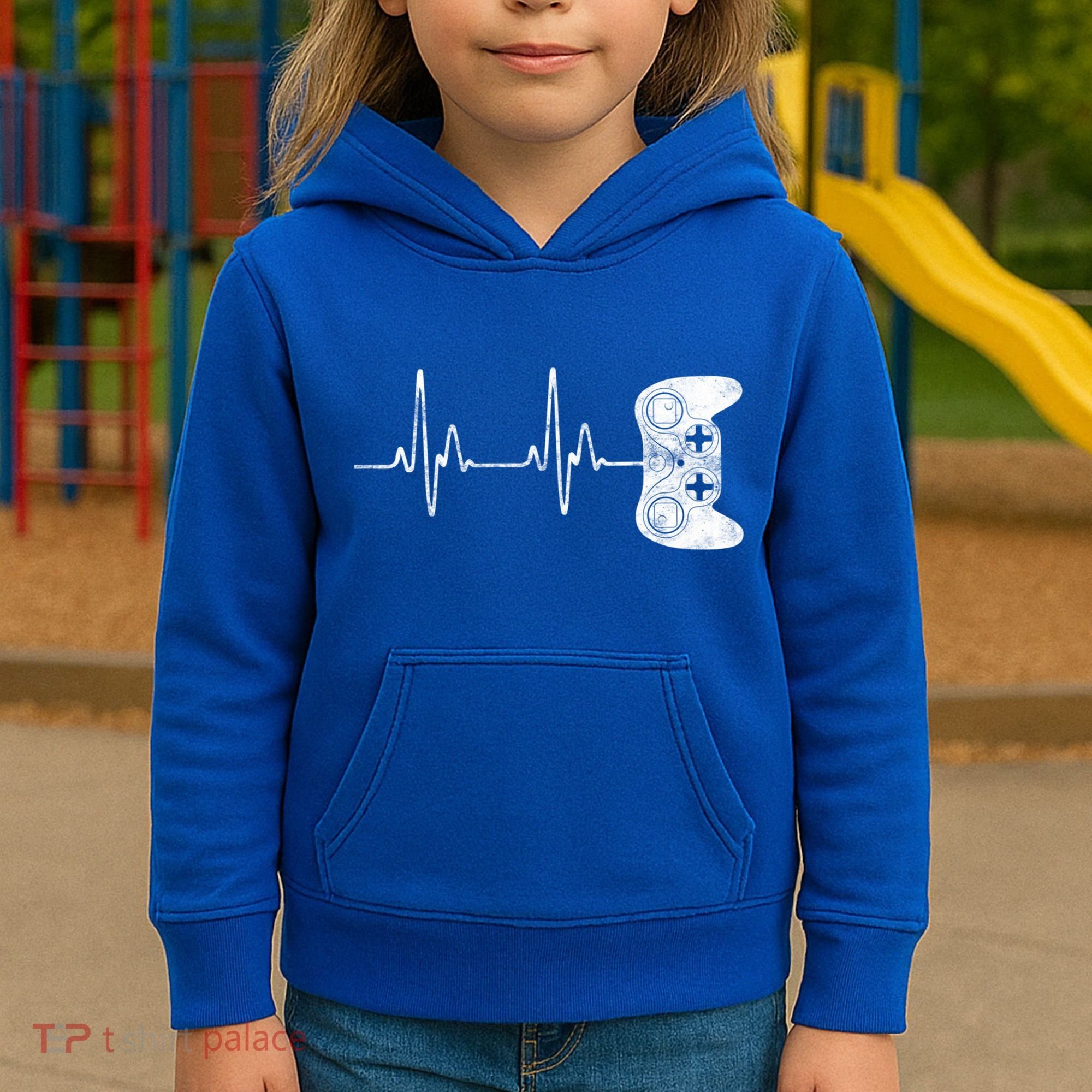 Gamer Heartbeat Gift Video Game Lover Gifgift Kids Hoodie