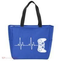 Gamer Heartbeat Gift Video Game Lover Gifgift Tote Bag thumb 0