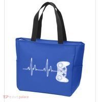 Gamer Heartbeat Gift Video Game Lover Gifgift Tote Bag thumb 3