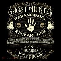 Ghost Hunter Ghost Hunting Halloween Paranormal Activity Ornament thumb 1