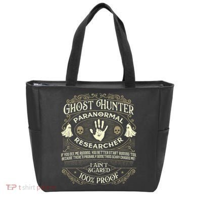 Ghost Hunter Ghost Hunting Halloween Paranormal Activity Tote Bag
