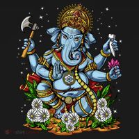 Ganesha Hindu God Elephant Spiritual Yoga Meditation Hippie Gift Women's Hoodie thumb 2