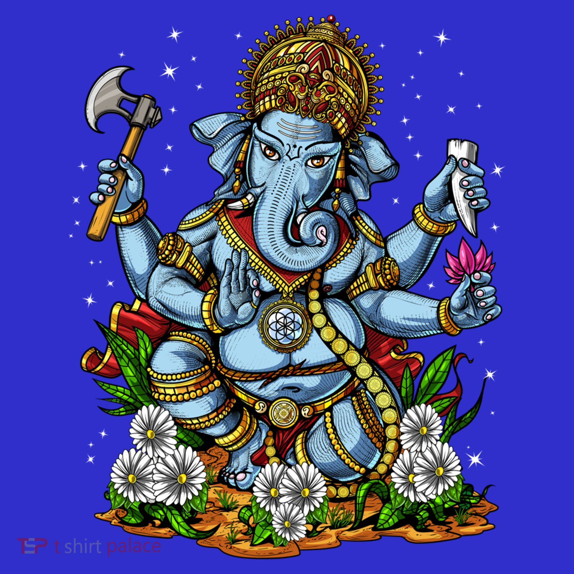Ganesha Hindu God Elephant Spiritual Yoga Meditation Hippie Gift Women's Tank Top