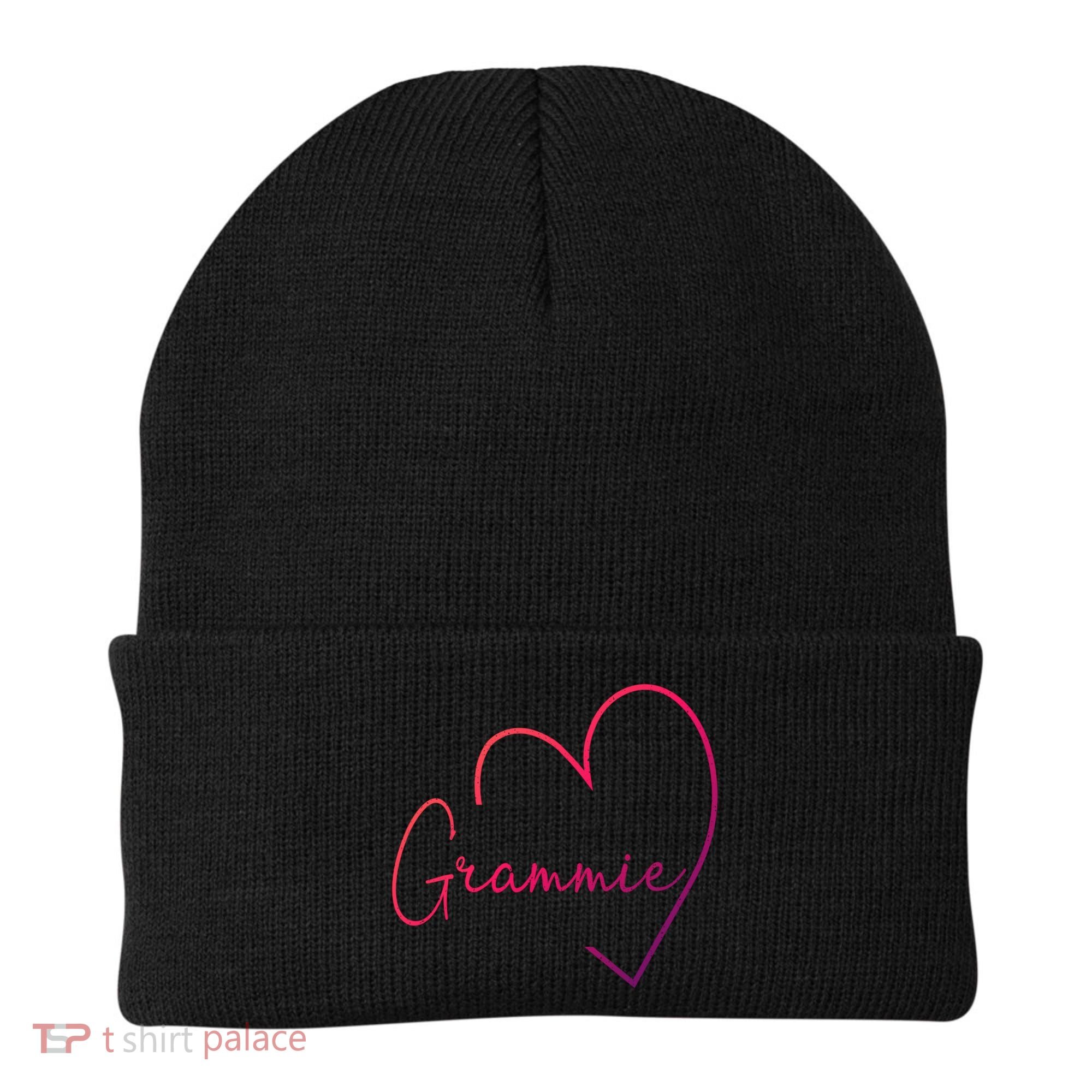 Grammie Heart Grandma Christmas MotherS Day Meaningful Gift Beanie