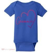 Grammie Heart Grandma Christmas MotherS Day Meaningful Gift Baby Bodysuit thumb 0
