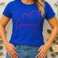 Grammie Heart Grandma Christmas MotherS Day Meaningful Gift Women's T-Shirt thumb 2