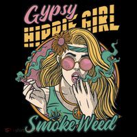 Gypsy Hippie Girl Smoke Weed Retro Coffee Mug thumb 5