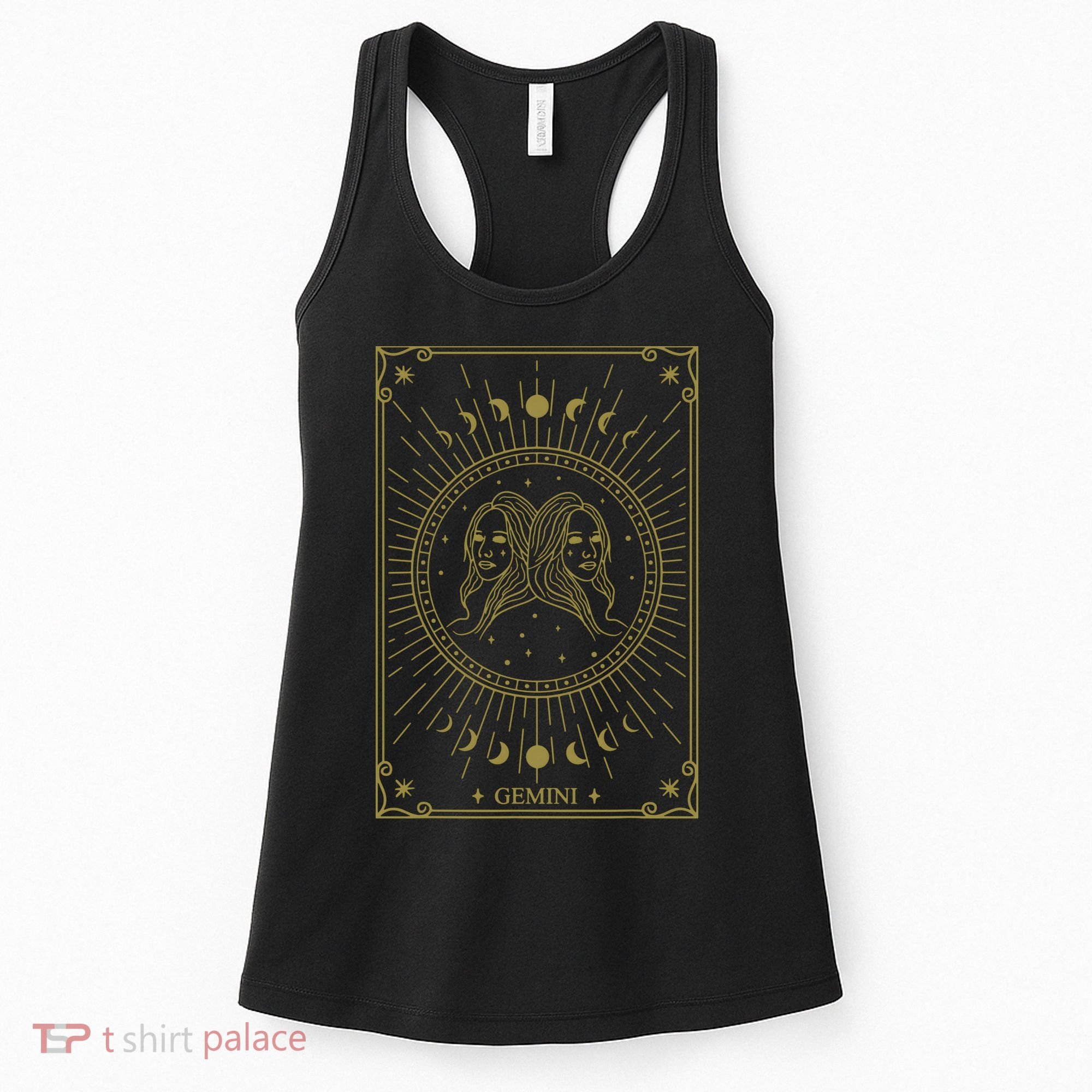 Gemini Horoscope Gemini Art Tee May June Birthday Gemini Women's Tank Top
