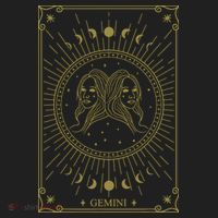 Gemini Horoscope Gemini Art Tee May June Birthday Gemini Golf Towel thumb 3