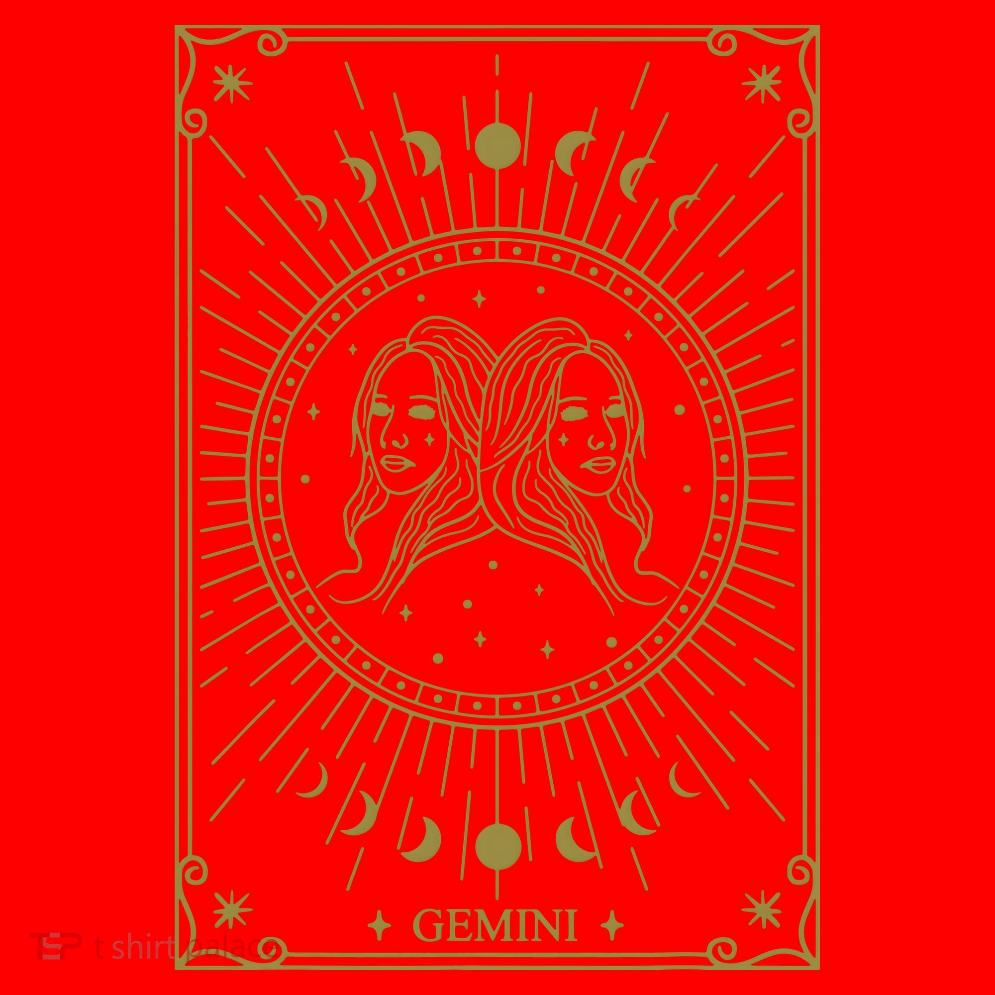 Gemini Horoscope Gemini Art Tee May June Birthday Gemini Santa Hat
