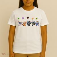 Ghostface Horror Halloween Halloween Character Chibi T-Shirt thumb 4