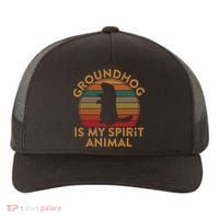 Ground Hog Is My Spirit Animal Gift Silhouette Groundhog Day Yupoong Adult 5-Panel Trucker Hat thumb 0