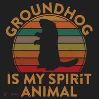 Ground Hog Is My Spirit Animal Gift Silhouette Groundhog Day Five-Panel Snapback Cap thumb 2