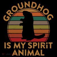 Ground Hog Is My Spirit Animal Gift Silhouette Groundhog Day Coffee Mug thumb 5