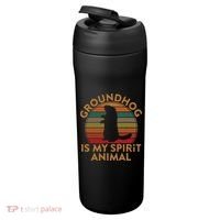Ground Hog Is My Spirit Animal Gift Silhouette Groundhog Day 24oz Duet Stainless Steel Tumbler thumb 3