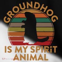 Ground Hog Is My Spirit Animal Gift Silhouette Groundhog Day Toddler Fine Jersey T-Shirt thumb 2