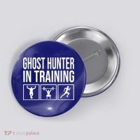 Ghost Hunter In Training For Paranormal Investigator Gift Button thumb 0