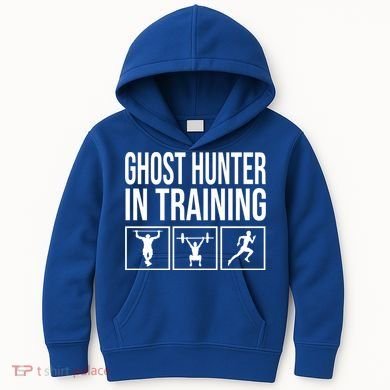 Ghost Hunter In Training For Paranormal Investigator Gift Kids Hoodie