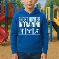 Ghost Hunter In Training For Paranormal Investigator Gift Kids Hoodie thumb 2