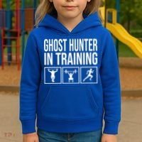 Ghost Hunter In Training For Paranormal Investigator Gift Kids Hoodie thumb 3